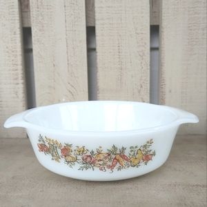 Vintage Anchor Hocking 1 QT 7.5" Round Casserole Serving Dish Made In USA